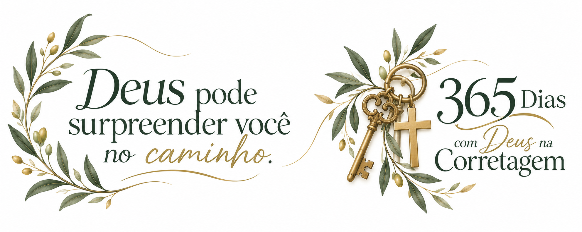 Arte proposta para caneca: Deus pode surpreender você no caminho.